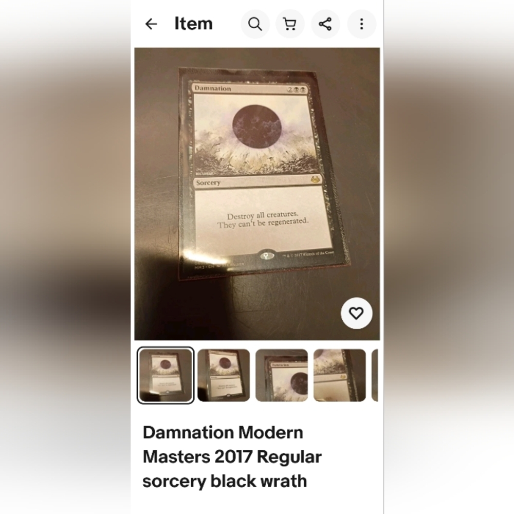 Damnation Card